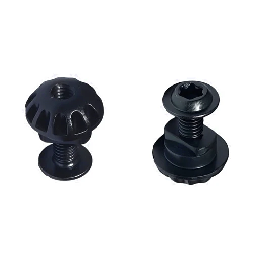 QJPT 2 Pcs Screw Bolt and Plastic Grommet/Nuts Compatible with La-Z-Boy/Lazyboy Rocker Recliner Leg Rest Scissor Insert, Screw and Grommet Replaces Parts for footrest 3-Position Locks