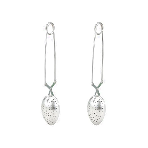 HIC Kitchen Snap Spoon Tea Infuser, 18/8 Stainless Steel, Set of 2, For Loose Leaf Tea and Mulling Spices