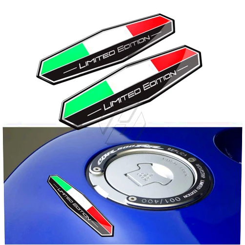 HOMTRU 3D Motorbike Decals Italy Flag Sticker Italia Limited Edition Sticker Motorcycle Car Tail Body Sticker