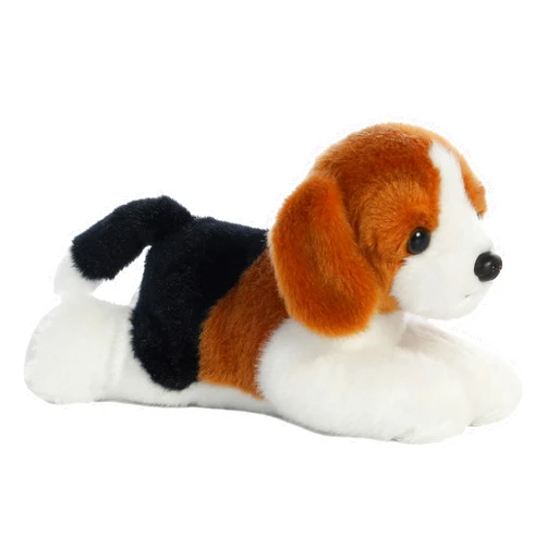 Aurora® Adorable Mini Flopsie™ Homer™ Stuffed Animal - Playful Ease - Timeless Companions - Brown 8 Inches