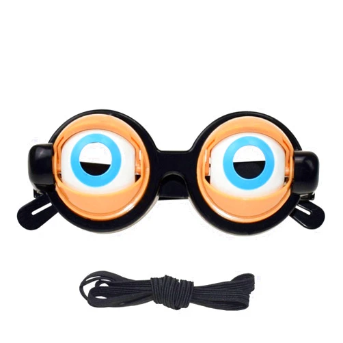 ZSQZJJ Crazy Eyes Glasses Party Toys for Children Creative New Unique Funny Glasses Blinking Cute Styling Glasses Pink