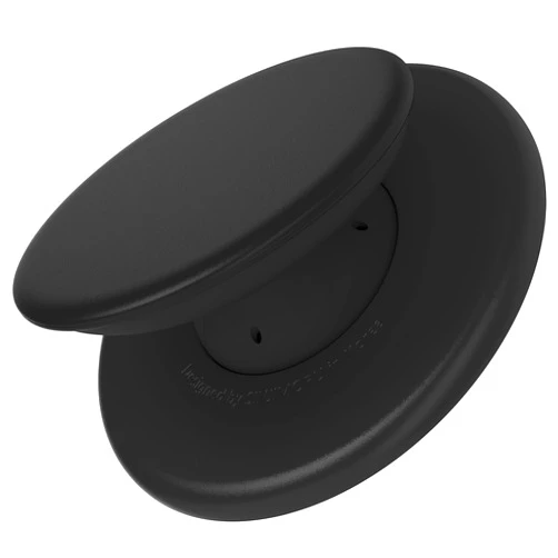Sinjimoru for MagSafe Phone Grip, Soft Silicone Magnetic Finger Grip for iPhone 16/15/14/13/12, Comfortable One-Touch Holding, M-Tap Tok Black