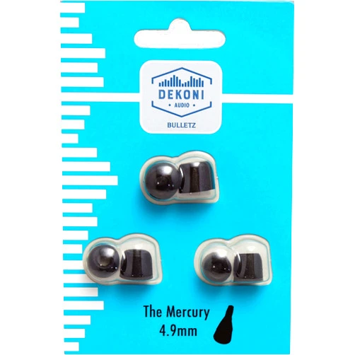 Dekoni Audio Premium Memory Foam Isolation Earphone Tips black - 3mm, 3 pack SM, MED, LRG SAMPLE PACK