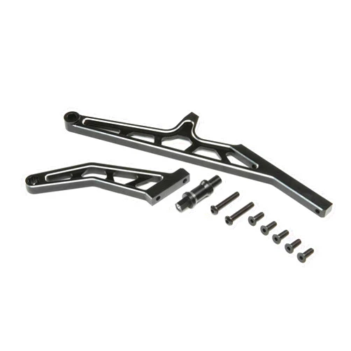 Losi Chassis Brace SetRearAluminum Black DBXL-E 2.0 LOS351015 Electric Car/Truck Option Parts