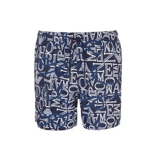 Emporio Armani Men's Standard Ropes Macro Logo Swim Boxer