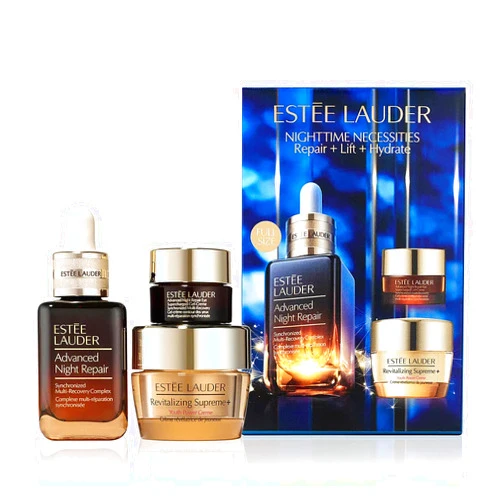 Estée Lauder Estee Lauder Nighttime Necessities Advanced Night Repair 1 oz Eye Supercharged Complex .17 oz. Revitalizing Supreme+ 0.5 oz, Set