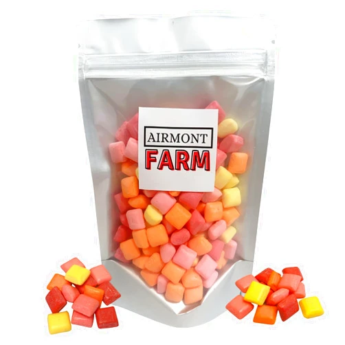 Airmont Farm Freeze Dried Candy Starburst Mini 6oz Fruit Burst Candy - Original (Strawberry, Lemon, Orange, Cherry Flavors), Deliciously Hard Crunchy, Intense Flavor, Lightweight Snack - Resealable Bag (Mini Original (6oz))