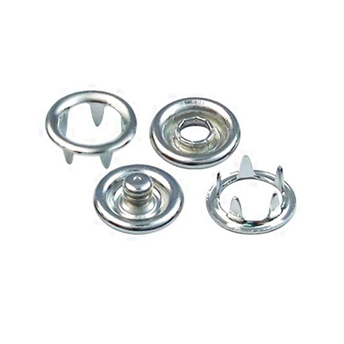I Craft for Less 100 Sets - Open Ring Prong NO SEW SNAP Fasteners (400 Pieces) - Size 15 (3/8