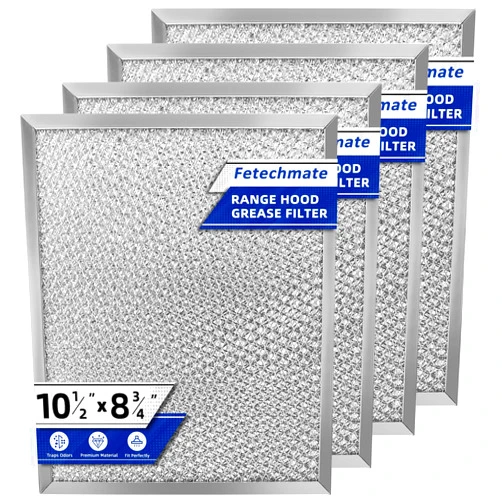 Fetechmate S97006931 Range Hood Filter by Fetechmate Compatible with Br-oan Nu-tone BP29 NY NV Series Range Hood 97006931 Aluminum Filter Replace 1172137, 5-3078, 88150, 99010121-10.5 x 8.75in - 4 PACK