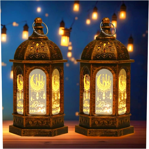 Hying 2 Pieces Ramadan Lanterns Decoration 5.2