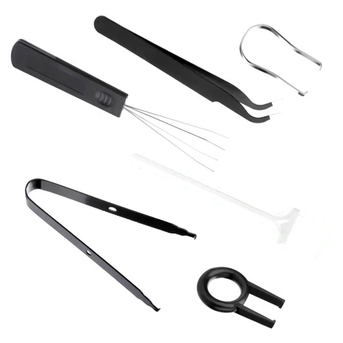 cobee Keycap Remover Tools Kit, 6 Pieces Keycap Switch Puller Keyboard Cleaning Set Key Caps Removal Tool Keycap Tweezers for Mechanical Keyboard DIY
