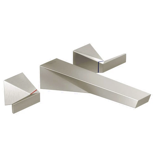 Delta Faucet T3543LF-SSWL Trillian Two Handle Bathroom Faucet Trim Wall-Mount, Stainless