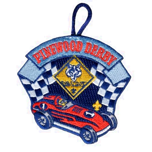 ClassB Pinewood Derby Race Car Embroidered Patch - ClassB