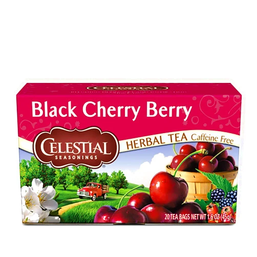 Celestial Seasonings Herbal Tea, Black Cherry Berry, 20 Count (Pack of 6)