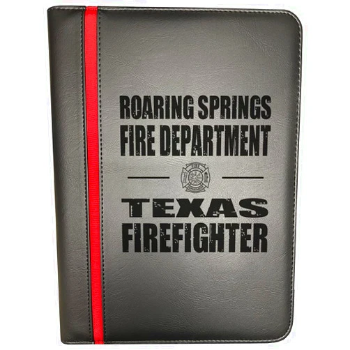 Brotherhood Roaring Springs Texas Fire Departments Firefighter Thin Red Line Firefighters Portfolio Padfolio Organizer Firefighter's Prayer Print Thin Red Line American Flag Maltese Cross Decal Pack of 1