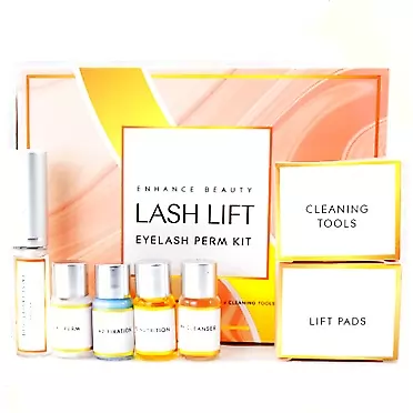 AYASAL Lash Lift Kit, Eyelash Perm Kit for Long-Lasting Curl, Semi-Permanent Lash Lift & Safe Perming Wave, Effective Lotion & Liquid Set AYASAL - Goldwhite