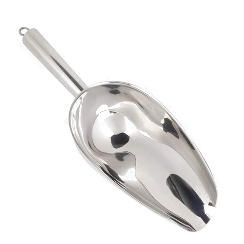 Plplaaoo Metal Ice Scoop, Ice Scoop, Coffee Beans Dried Fruit Shovel, Ice Scoopers for Ice Bucket, 1PC Stainless Steel Multifunctional Ice Food Scoop Coffee Beans Dried Fruit Shovel (24OZ)