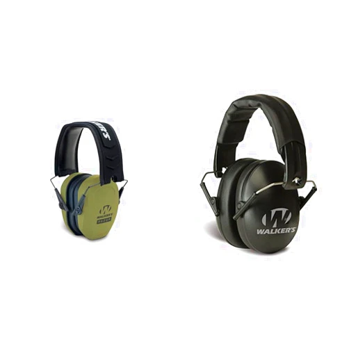 Walker's Muff Razor Slim Low-Profile Compact Folding 27db Nrr Gun Range Shooting Hearing Protection Passive