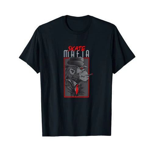 Skateboarding Clothing Company SKATE MAFIA Cool Skateboard Vintage Retro Skateboarder Shirt T-Shirt