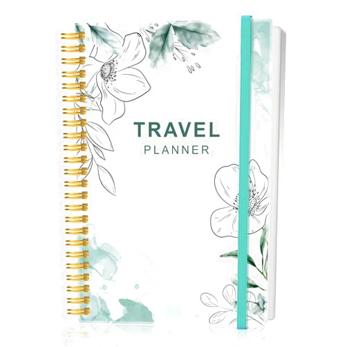 Heveboik Travel Journal for Women & Men, Vacation & Road Trip Planner Organizer, Travel Notebook for 6 Trips, Trip Planner Gift to Record Memories and Adventures from Special Trips, 5.8