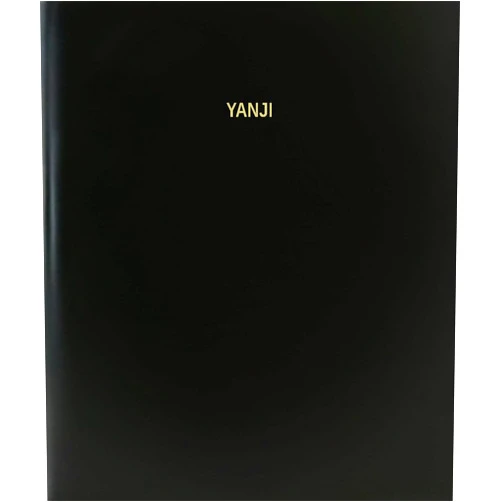 BookFactory Yanji Log Book/Journal/Logbook - 120 Page, 8.5''x11'', Black Hardbound (XLog-120-7CS-A-L-Black(Yanji Log Book))