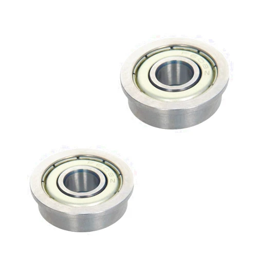 Othmro 2Pcs F608ZZ Deep Groove Ball Bearings, Double Sealed Bearings, High Carbon Chromium Bearing Steel Roller Guide Bearing, 0.31x0.87x0.98x0.28x0.06in Ball Bearings for Scooter Skateboard Elevator