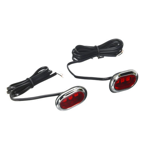 Custom Dynamics GEN-PLUGZ-R Antenna Hole Filler (Chrome Housing/Red/Red Plugz for all Harley-Davidson Street Glide and Road Glide Models)