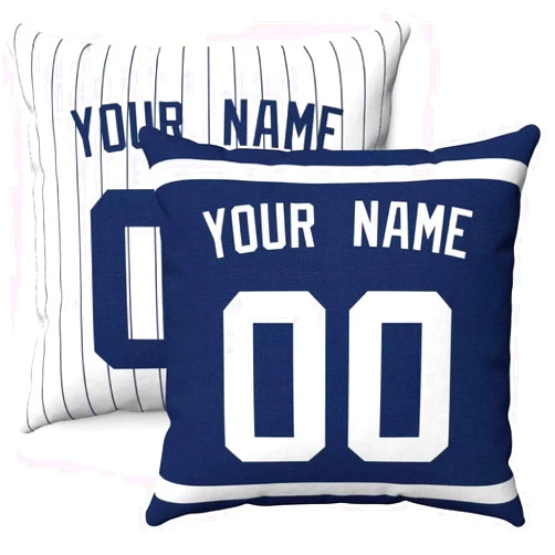 Lalkllo Throw Pillow Baseball City Custom Any Name and Number 16x16, 18x18 & 20x20 Inch Square Pillow
