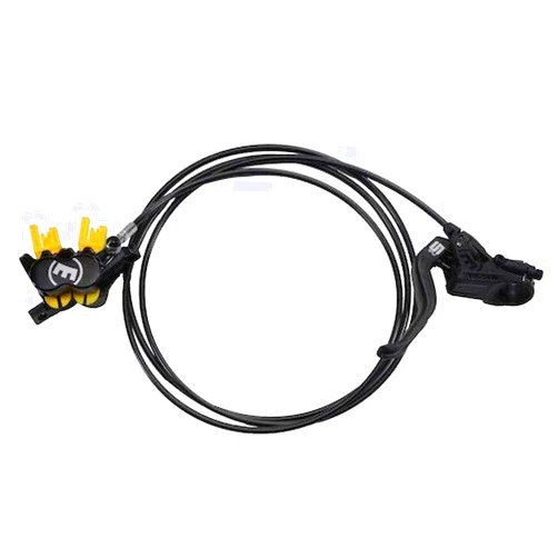 Magura MT5 2-Finger Lightweight Aluminium Bicycle Brake Lever, Useable on Left/Right, 2,200 mm Cable Length, Single Pad Set IncludingAccessories (Pack of 1), Bicycle Brake, Black, One Size