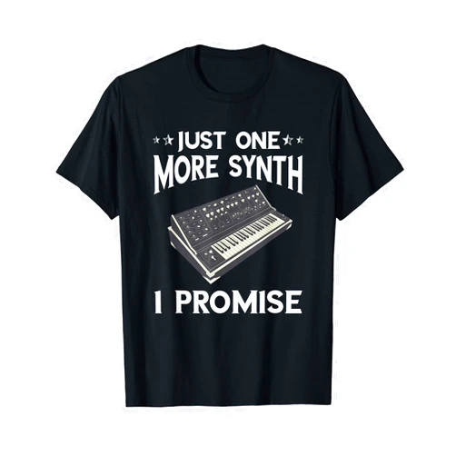 Synth Track Music Modular Keyboard Synthesizer Just One More Synth Modular Synthesizer Player T-Shirt