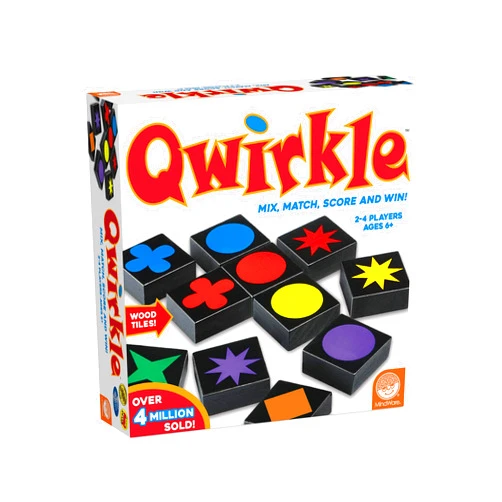 MindWare | Qwirkle UK Edition (New) | Board Game | Ages 5+ | 2-4 Players | 45 Minutes Playing Time