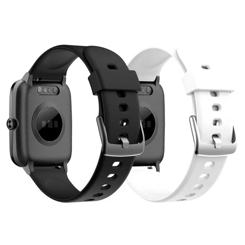 XIDESSEN 2 Pack Silicone Bands Compatible With Veryfitpro ID205G/ID205L/ID205/ID205U/ID205S/ID207 Smartwatch,19mm Quick Release Soft Silicone Replacement Watch Strap for Men Women