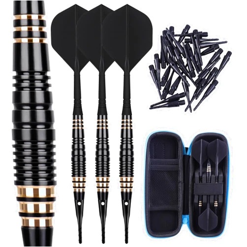 CyeeLife Professional Soft Tip Darts Set 18 Grams with 30 Extra Dart Tips and Gift storage box,Darts Plastic Tip