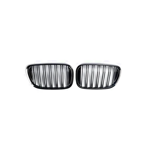 Topteng Black 2 Slat Front Kidney Grill Grille for BMW 7 Series G11 Saloon 5 Door 07.2015-01.2019 Pre-Facelift, 7 Series G11 Long-Wheel Base 07.2015-01.2019 Pre-Facelift