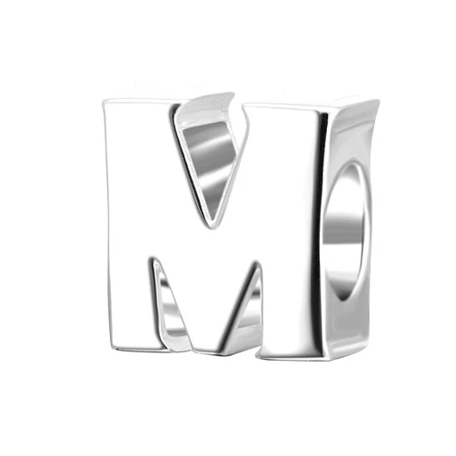 SOUKISS 925 Sterling Silver Initial A-z Charms fit Pandora Charms Bracelet Alphabet Letter Beads for Wife Mom Women Christmas Mother's day Valentine's Day Gift