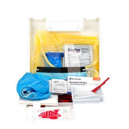 First Aid Only Blood Borne Pathogen/Personal Protection Kit With Microshield