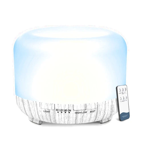 Yikubee Essential Oil Diffuser, YIKUBEE Diffuser, 500ml Oil Diffuser, Humidifier with Remote Control, Aromatherapy Diffusers for Home, Diffusers for Essential Oils Large Room
