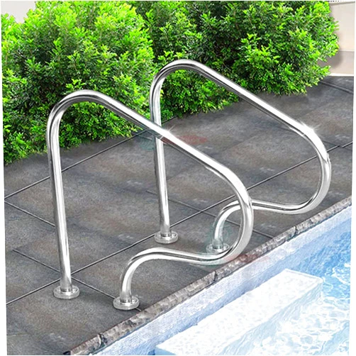 Ontihang Pool Handrails Premium Stainless Steel Pool Hand Rail for Inground Swimming Pools Measures 31.5