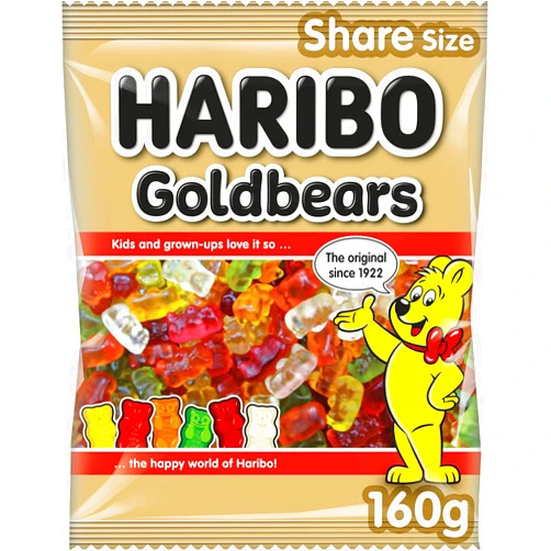 Haribo Gold Bears Gummi Candy 5.6 Oz bags (6 Pack)