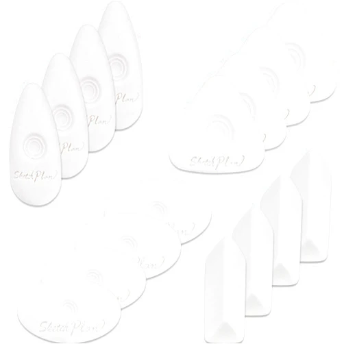 Outus Cube Erasers with Grip Different Shape Eraser Vinyl White Eraser for Art Drawing Writing Sketching (16)