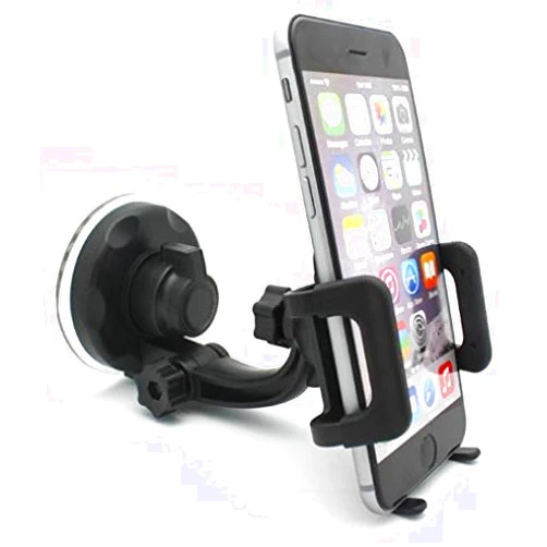 SCDWireless Car Mount Windshield Holder Glass for Stylo 5 Phone, Cradle Swivel Dock Suction Stand Compatible with LG Stylo 5
