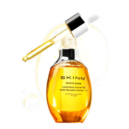 SKINN Luminous Facial Oil - Face Oil to Visibly Brighten, Firm, and Hydrate - Hydrating Oil for Anti-Aging and Dry Skin to Reduce Fine Lines, and Wrinkles - Vitamin C and Manuka Honey