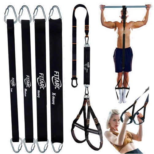 Fitarc Pull Up Assistance Bands Set,Pull Up Assist Strap with Handle,14 Levels of Assistance Up to 300LBS