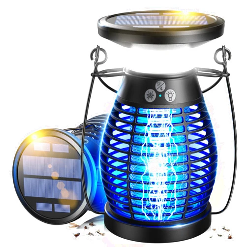 Sayneep Solar Bug Zapper Outdoor, 4200V Effective Mosquito Zapper, Rechargeable Cordless Bug Zapper Outdoor with 4000mAh Battery, Portable Electric Fly Zapper for Patio, Porch, Garden, Kitchen