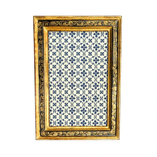 Cavallini Papers & Co., Inc. Cavallini Florentine 4x6 Roma Black Frame