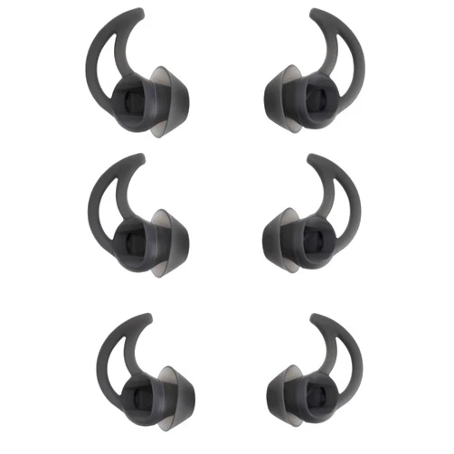 SNHTLS Ear Bud Rubber Tips Silicone Replacement Ear Tips Earbud Tips Eargels Compatible with Bose Qc20 Qc30 IE2 SoundSport IE3 SIE2i Earbud Cap for Earbuds L Size 3 Pairs