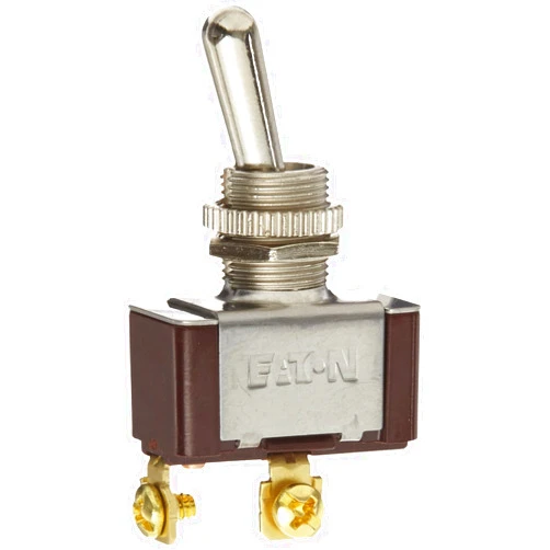 Eaton XTD1A2A2 Toggle Switch, Screw Termination, On-Off Action, SPST Contacts