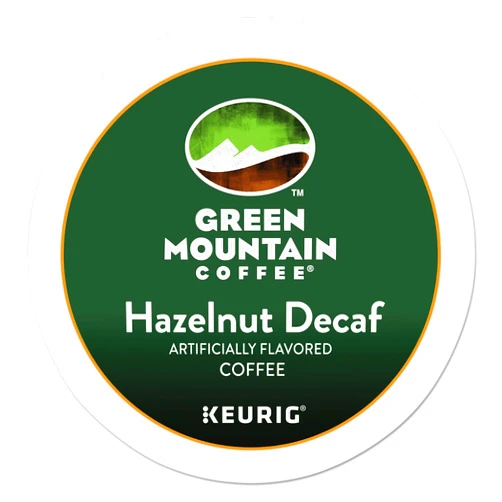 Green Mountain Coffee Roasters Green Mountain Coffee Hazelnut Decaf, Light Roasted, K-Cup Portion Pack for Keurig K-Cup Brewers, 24-Count