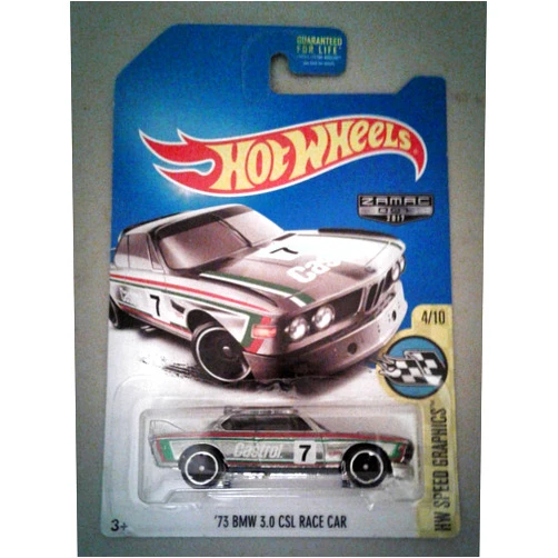 Hot Wheels 2017 HW Speed Graphics '73 BMW 3.0 CSL Race Car Exclusive ZAMAC