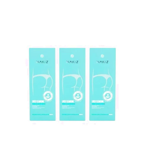 NAKIZ & DEVICE Nakiz Lively Cleansing Gentle Wash Women Feminine Prevent 80 ml 3 pack